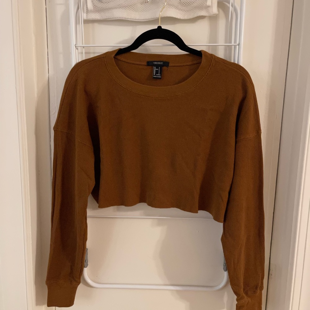 Henley Crop Top- F21